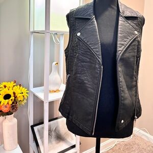 Bebe Faux Leather Vest